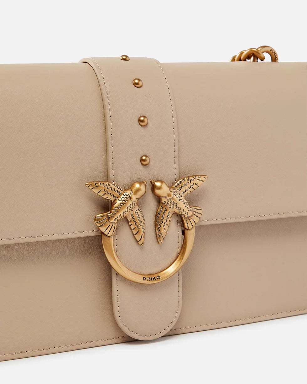 PINKO Borsa media a spalla Love Bag One Simply in pelle