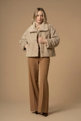 KOCCA Cappotto corto fantasia a trecce - Cappotto Marielies