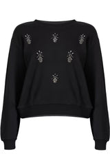 Kocca Felpa con dettaglio in perle e strass - Felpa M/L Clementina