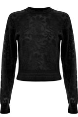 KOCCA Maglia con trasparenze e ricami floreali - Maglia M/L Giole