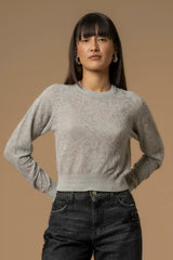 KOCCA Maglia con trasparenze e ricami floreali - Maglia M/L Giole