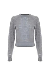 KOCCA Maglia con trasparenze e ricami floreali - Maglia M/L Giole