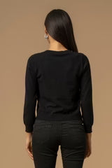 Kocca Maglia con scollo a V e strass - Maglia M/L Jorinda