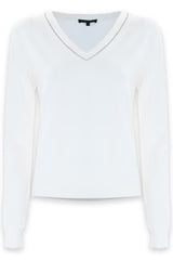 Kocca Maglia con scollo a V e strass - Maglia M/L Jorinda