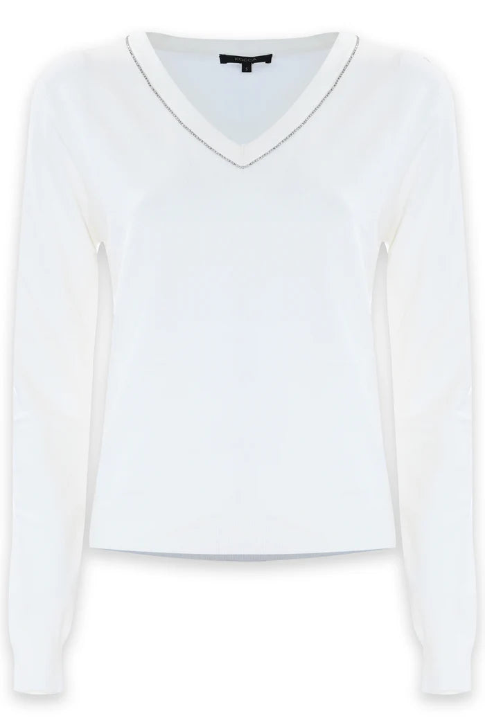 Kocca Maglia scollo a barca con trecce - Maglia M/L Beren