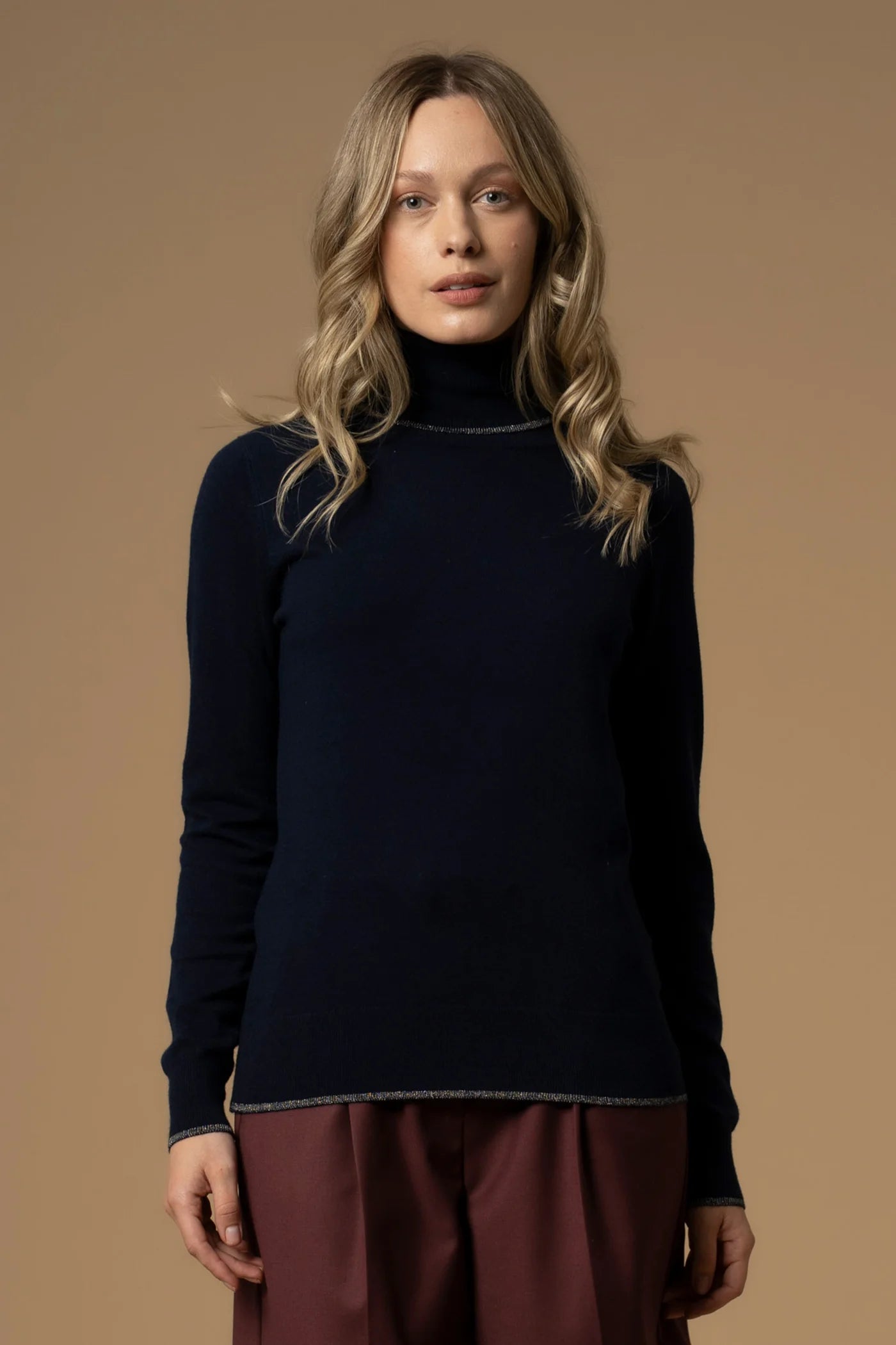 Kocca Maglia a collo alto con dettagli in strass - Maglia M/L Vally