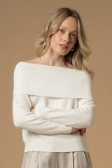 KOCCA Maglia con collo doppio bardot - Maglia M/L Aviera