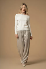 KOCCA Maglia con collo doppio bardot - Maglia M/L Aviera