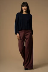 Kocca Maglia scollo a barca con trecce - Maglia M/L Beren