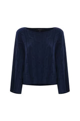 Kocca Maglia scollo a barca con trecce - Maglia M/L Beren