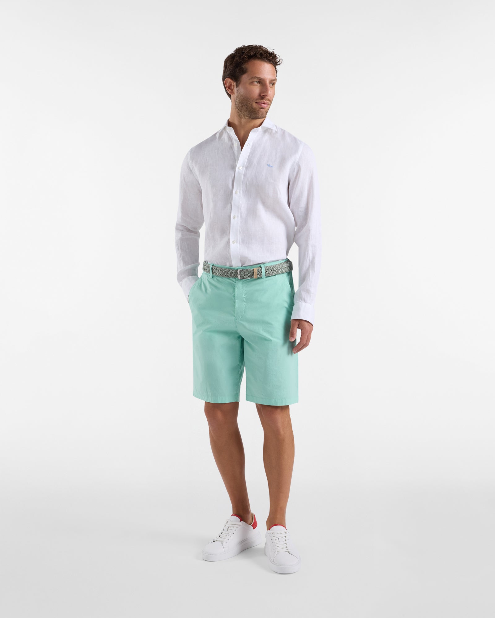 Harmont & Blaine Camicia Uomo in Lino Narrow Fit
