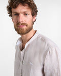 Harmont&Blaine Camicia in lino collo coreana