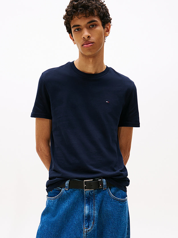 Tommy Jeans T-shirt slim fit in jersey con logo