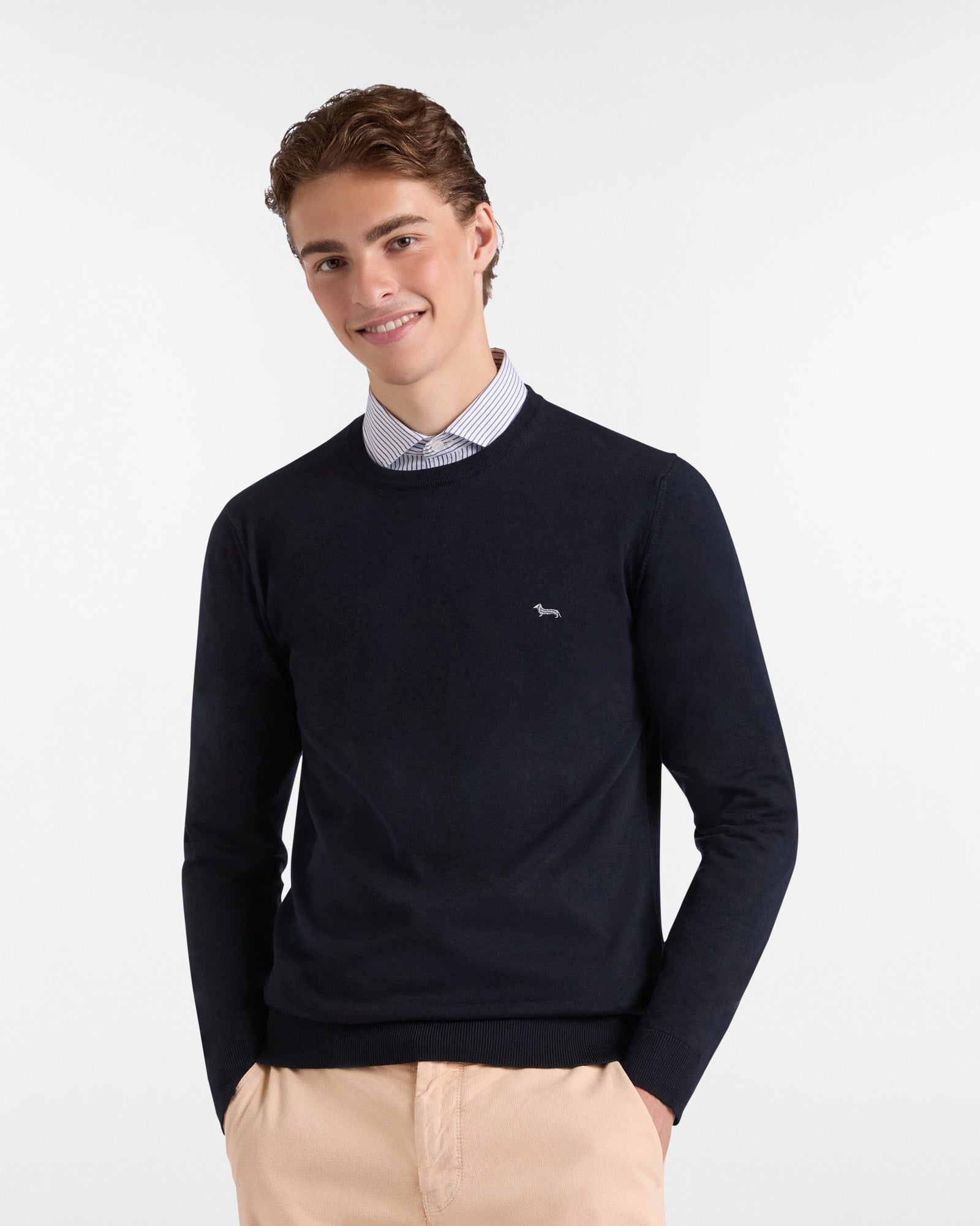 Harmont & Blaine Maglia Essentials in cotone e cashmere