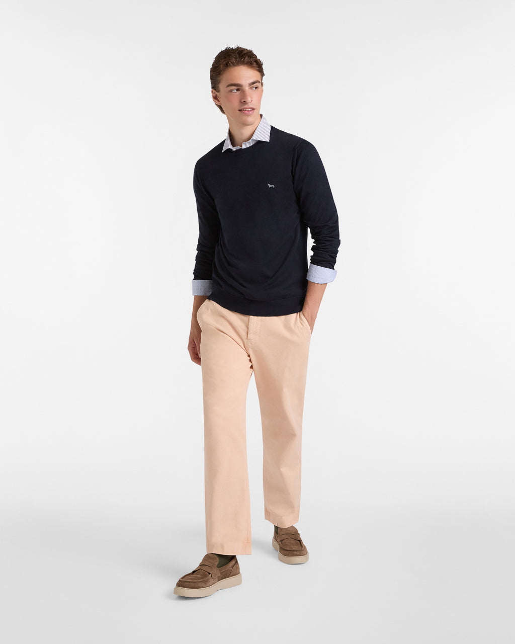 Harmont & Blaine Maglia Essentials in cotone e cashmere
