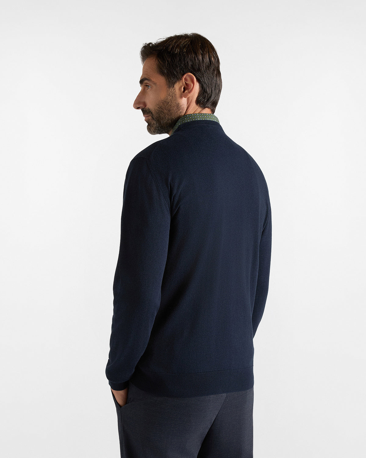 Harmont & Blaine Maglia Uomo in misto cotone e cashmere nero Regular Fit Made in Italy