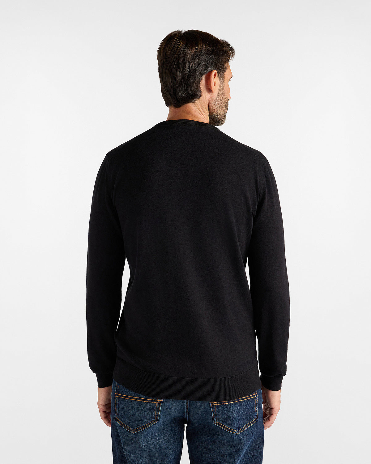 Harmont & Blaine Maglia Uomo in misto cotone e cashmere nero Regular Fit Made in Italy