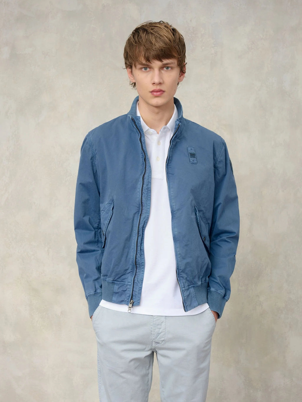 BLAUER BOMBER LEGGERO BADGER