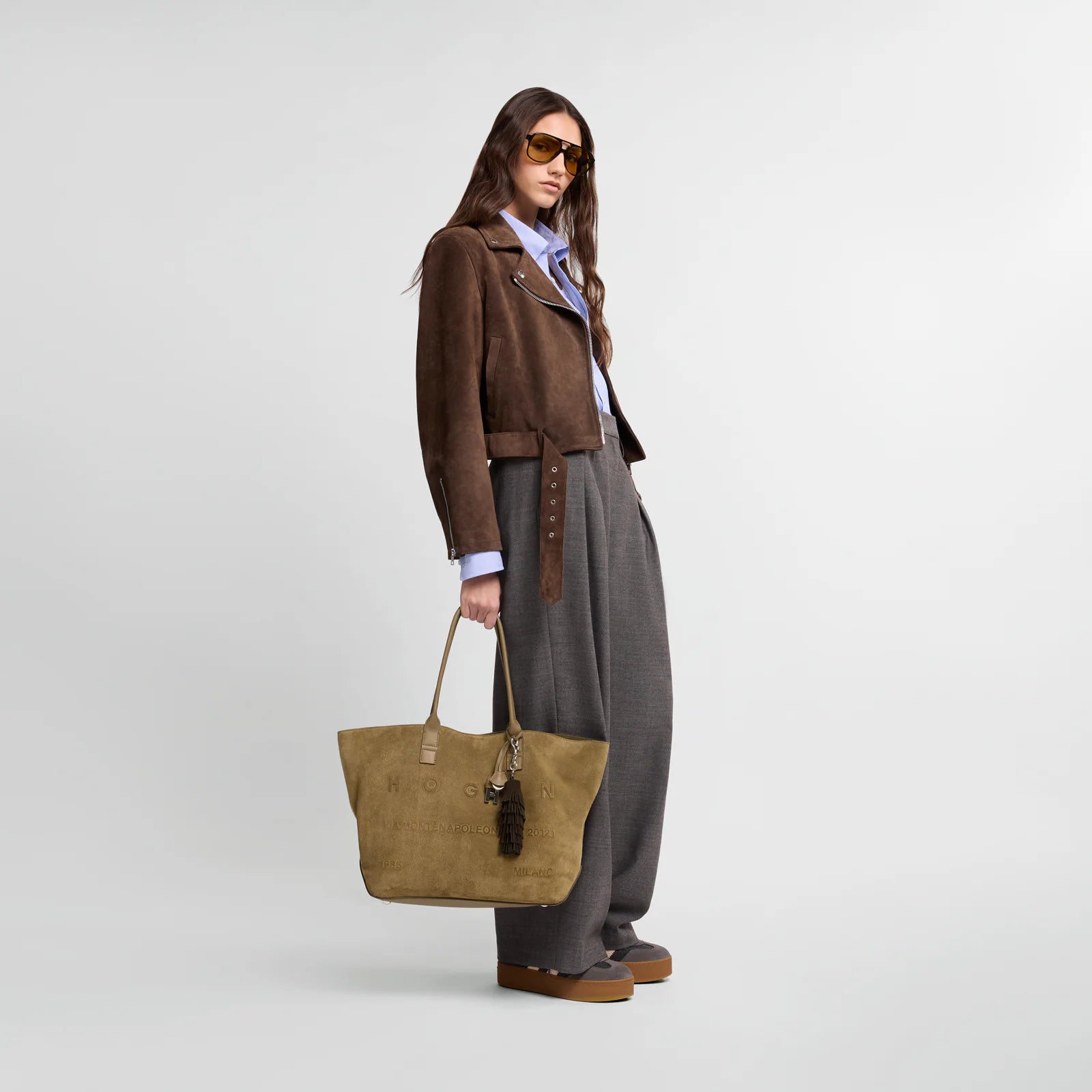 HOGAN Borsa Shopping Hogan Address Beige