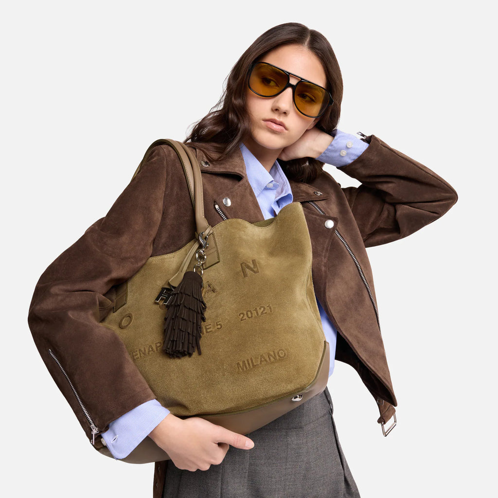 HOGAN Borsa Shopping Hogan Address Beige
