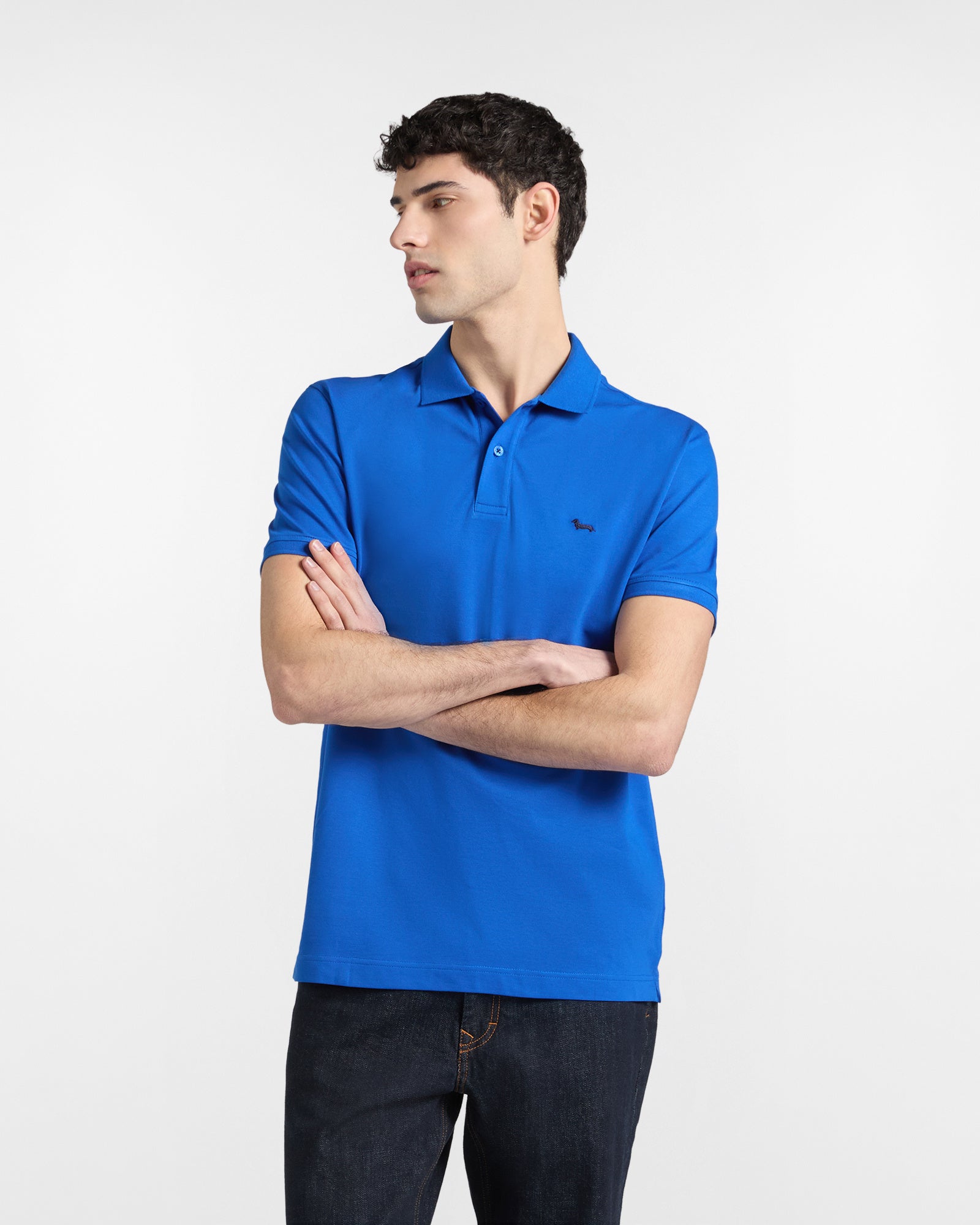 Harmont & Blaine Polo Basic in Piquet Stretch
