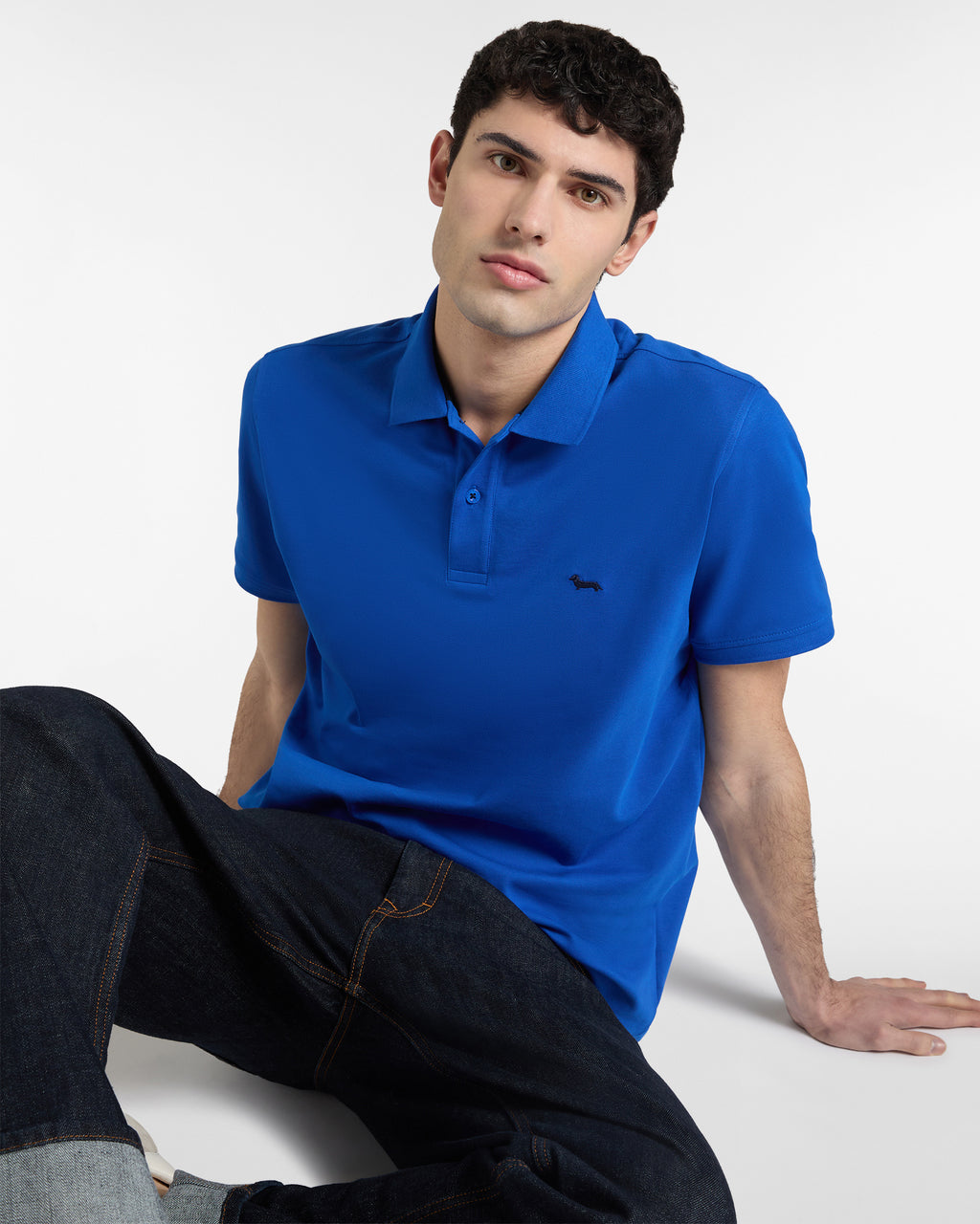 Harmont & Blaine Polo Basic in Piquet Stretch