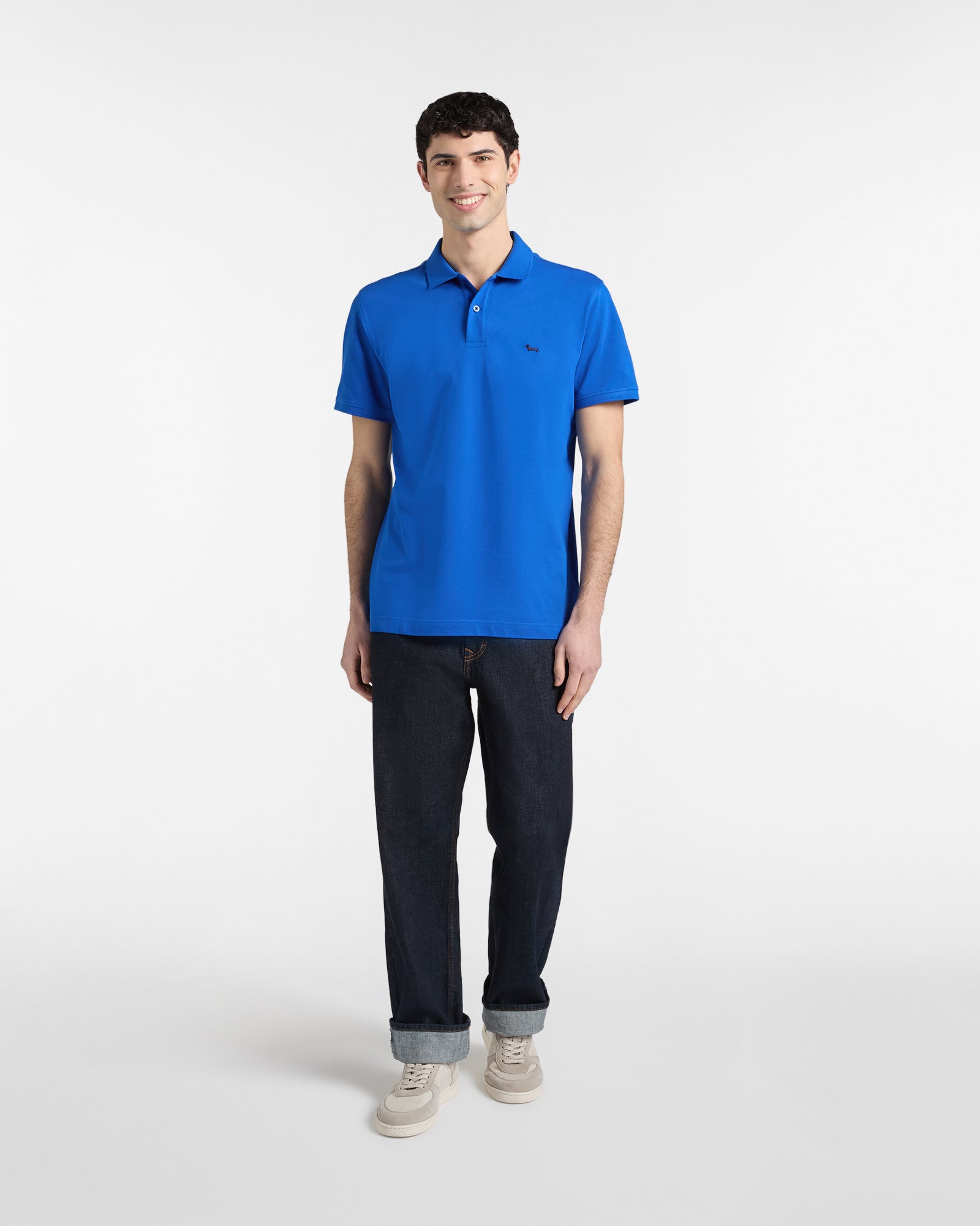 Harmont & Blaine Polo Basic in Piquet Stretch