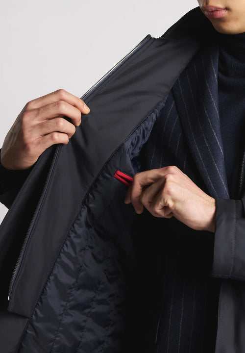 FAY Morning Coat in Popeline Tecnico