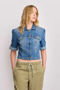 KOCCA Giubbino in denim taglio cropped - Giubbotto Denim BAKARI