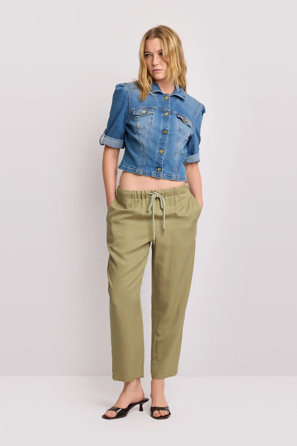KOCCA Giubbino in denim taglio cropped - Giubbotto Denim BAKARI
