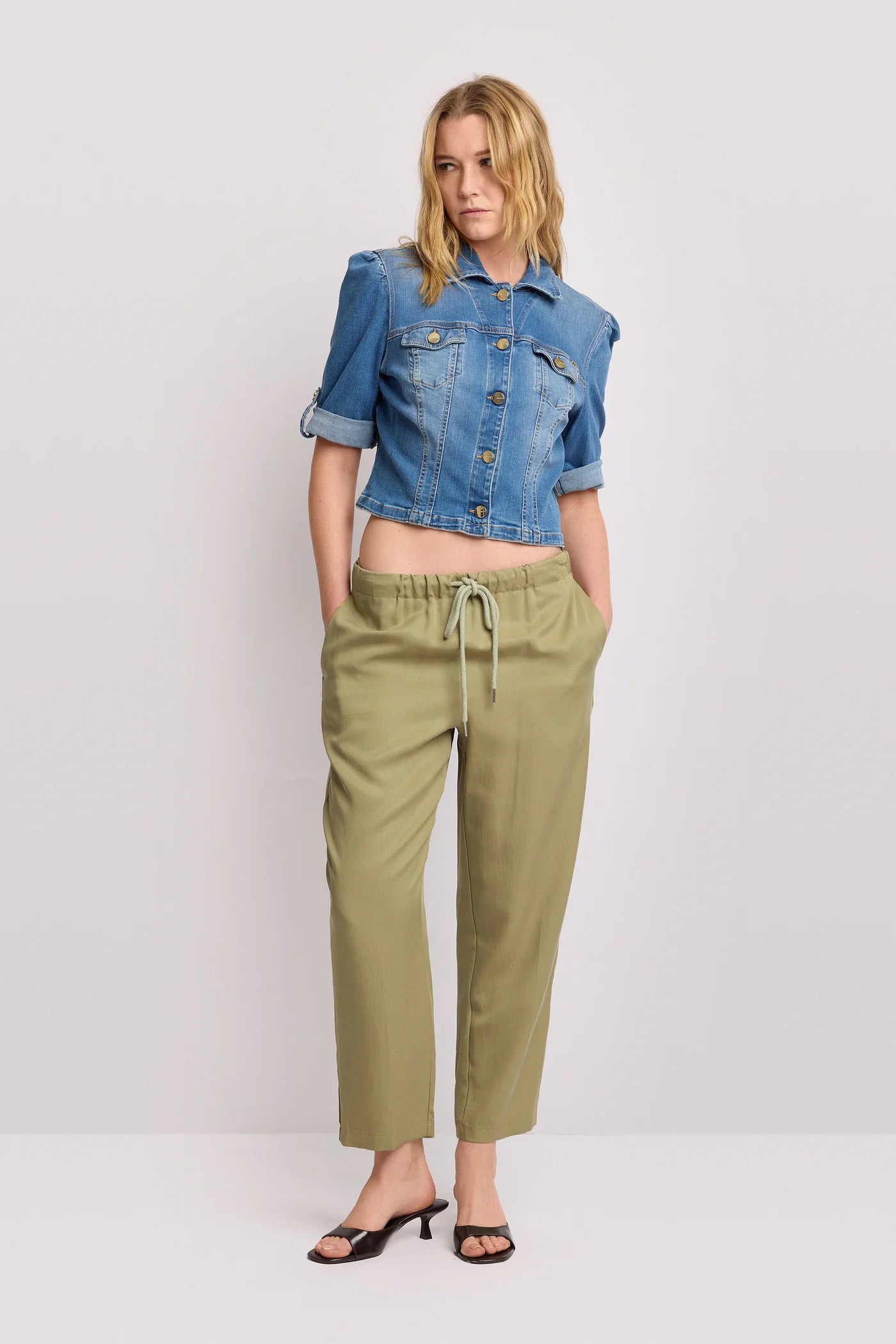 KOCCA Giubbino in denim taglio cropped - Giubbotto Denim BAKARI