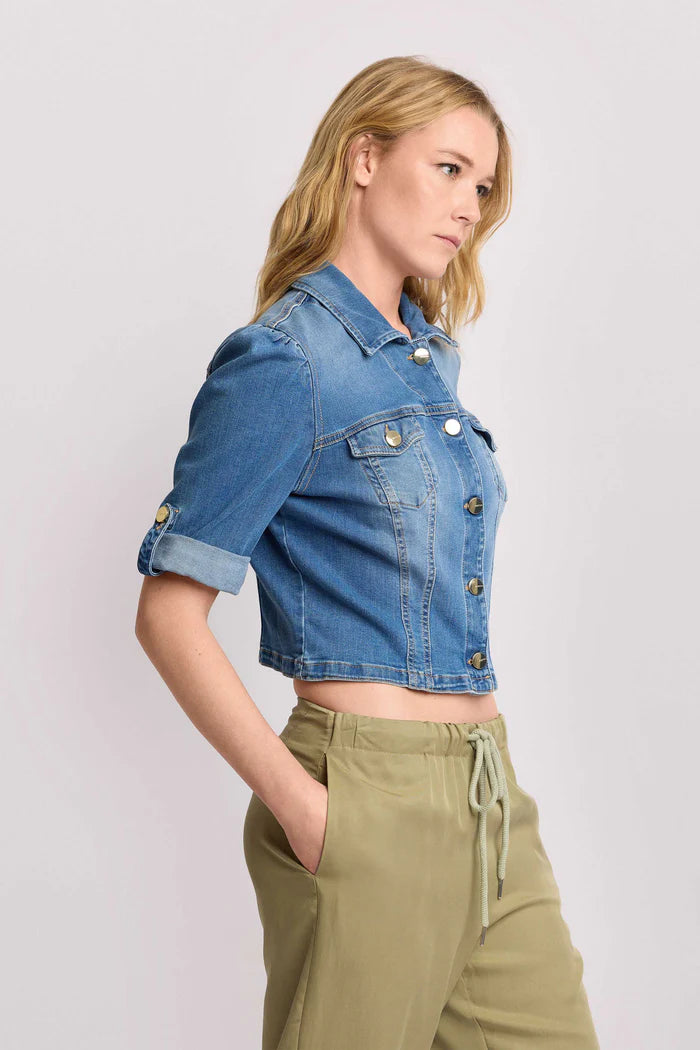 KOCCA Giubbino in denim taglio cropped - Giubbotto Denim BAKARI