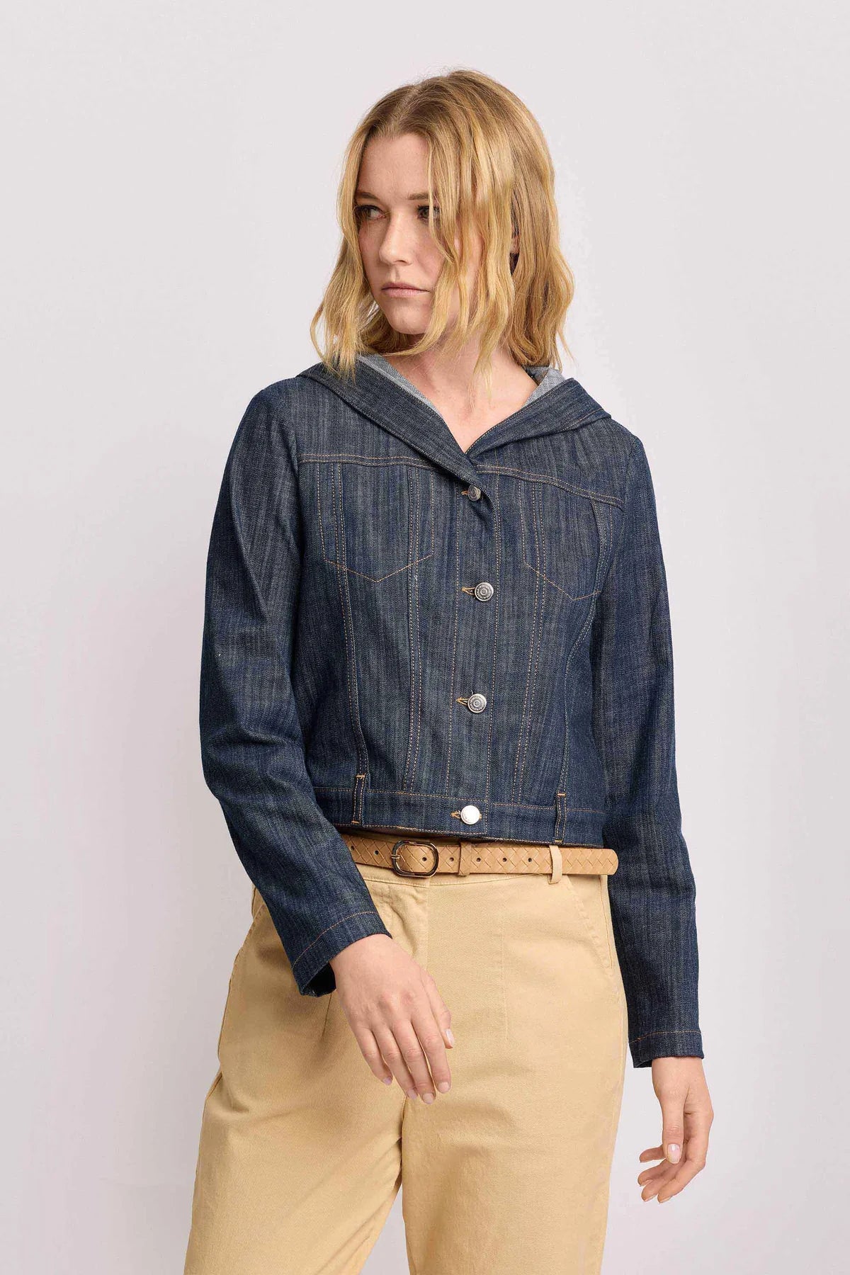 KOCCA Giacca in denim con cappuccio - Giubbotto Denim DARINDO