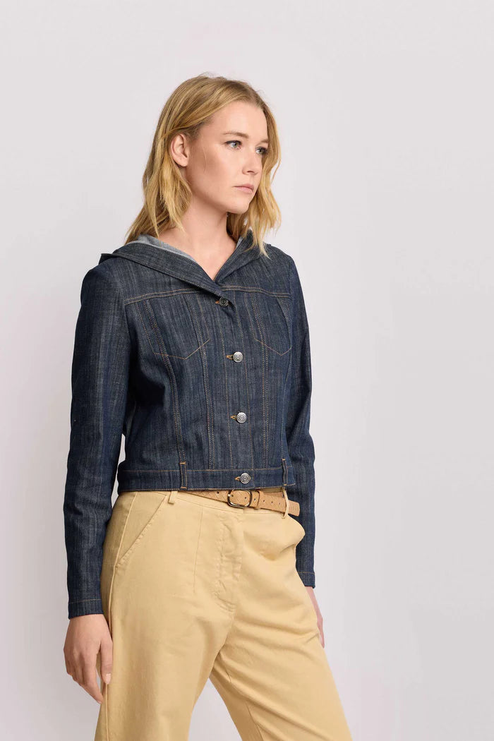 KOCCA Giacca in denim con cappuccio - Giubbotto Denim DARINDO