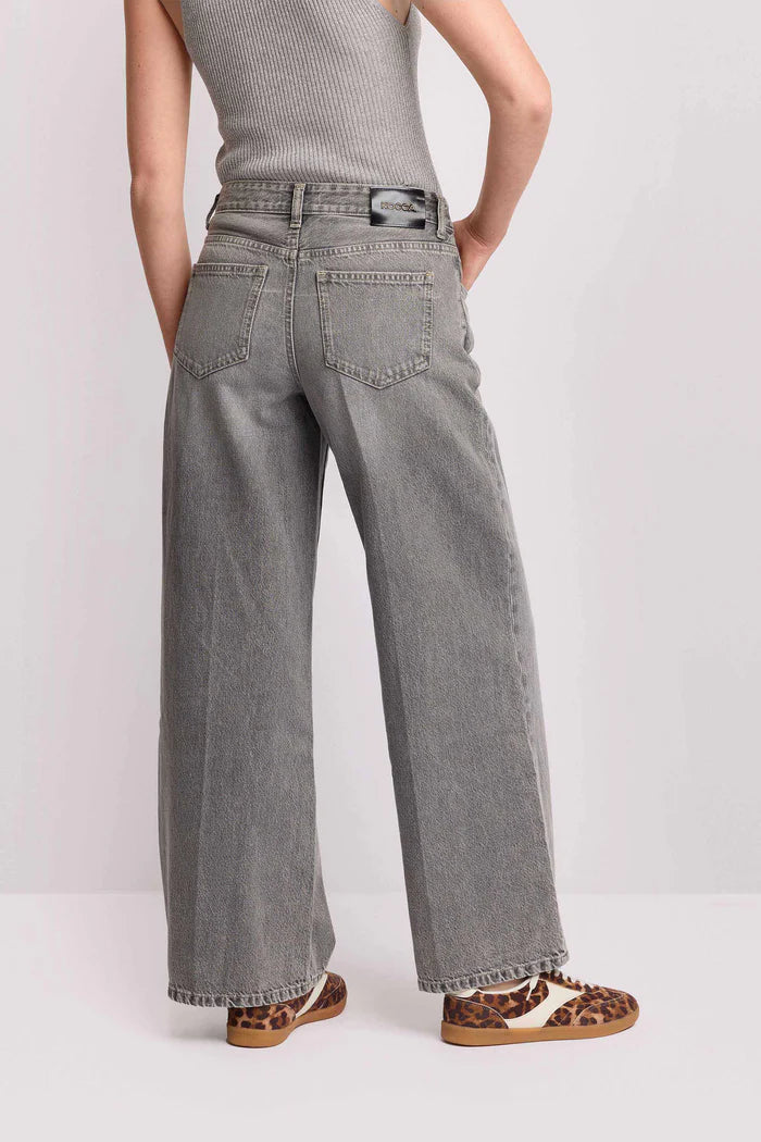 KOCCA Pantaloni in cotone gamba dritta - Pantalone Denim EUGENIE