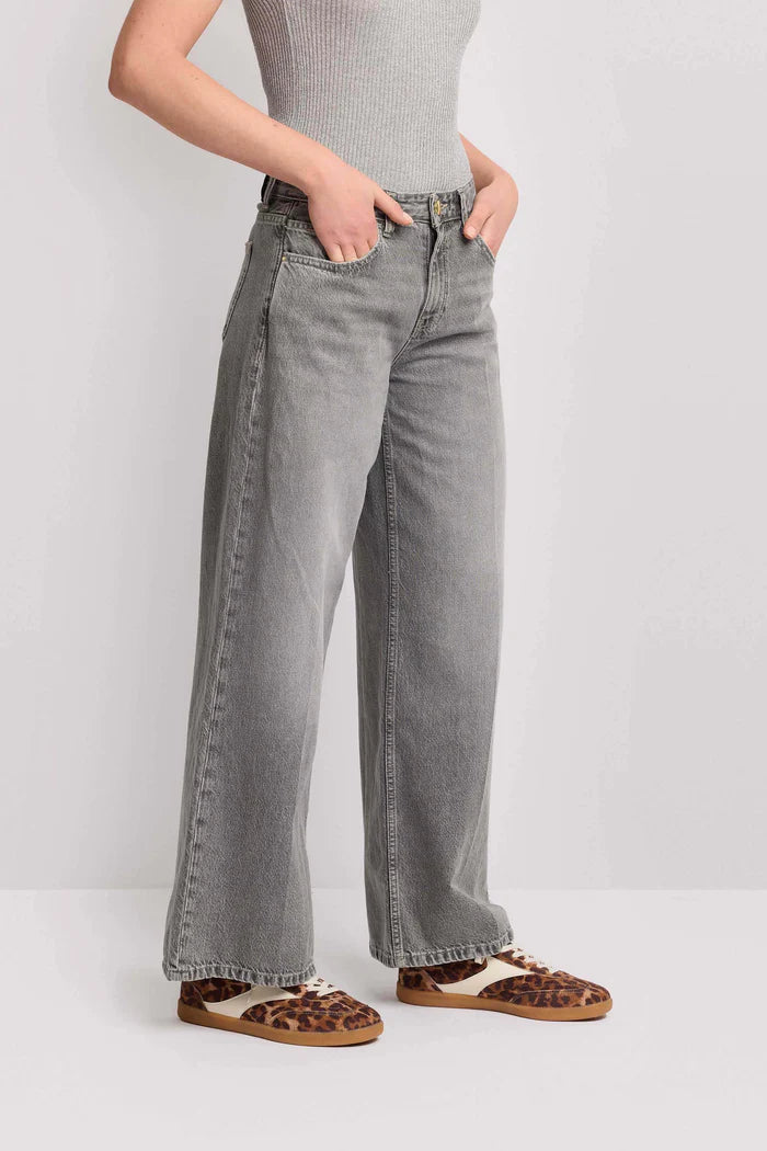 KOCCA Pantaloni in cotone gamba dritta - Pantalone Denim EUGENIE