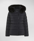 Peuterey Piumino corto con cappuccio e pelliccia