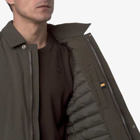 K-WAY BENNY WARM OTTOMAN BLACK OLIVE