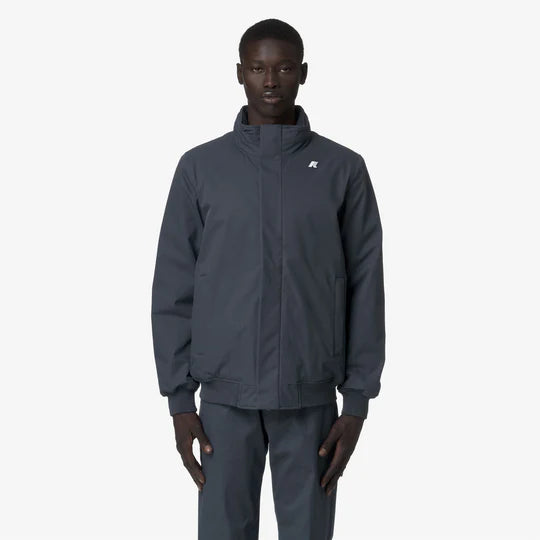 K-WAY AMAURY TWILL MARMOTTA BLACK OLIVE-BLUE AIRFORCE