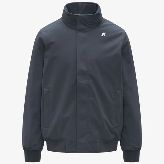 K-WAY AMAURY TWILL MARMOTTA BLACK OLIVE-BLUE AIRFORCE