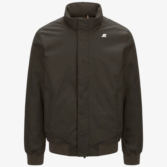 K-WAY AMAURY TWILL MARMOTTA BLACK OLIVE-BLUE AIRFORCE