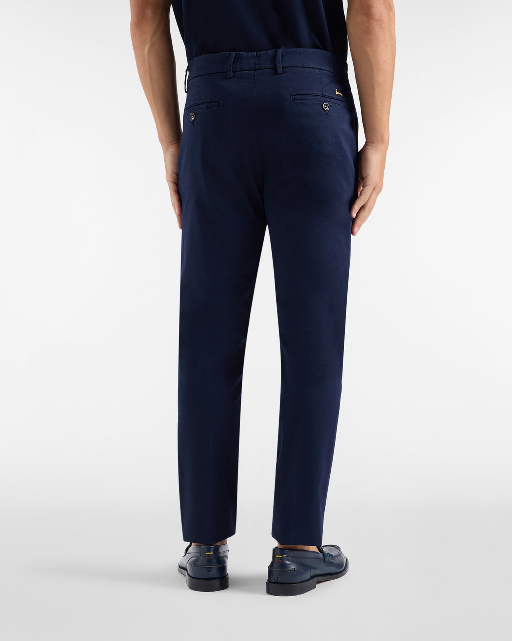 Harmont&Blaine Pantaloni Uomo Chino Con Micro Fantasia Narrow Fit