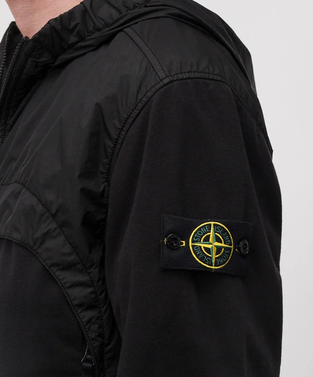 Stone Island Giacca combo R-NY Crinkle Reps nera