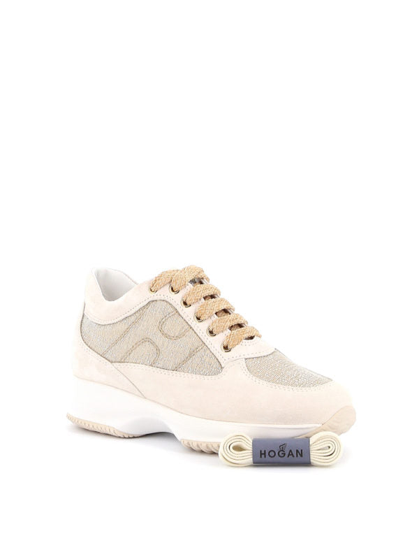 Hogan Sneakers interactive in tessuto lurex