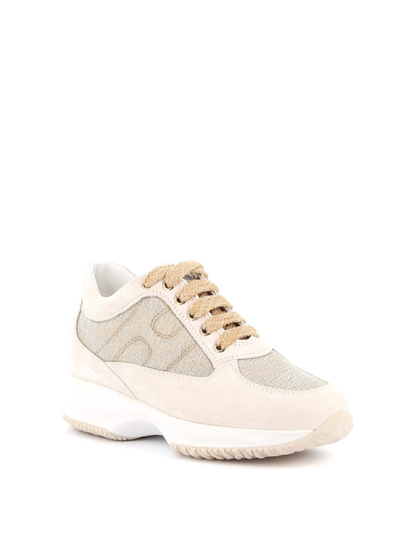 Hogan Sneakers interactive in tessuto lurex