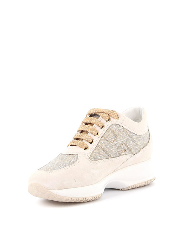 Hogan Sneakers interactive in tessuto lurex