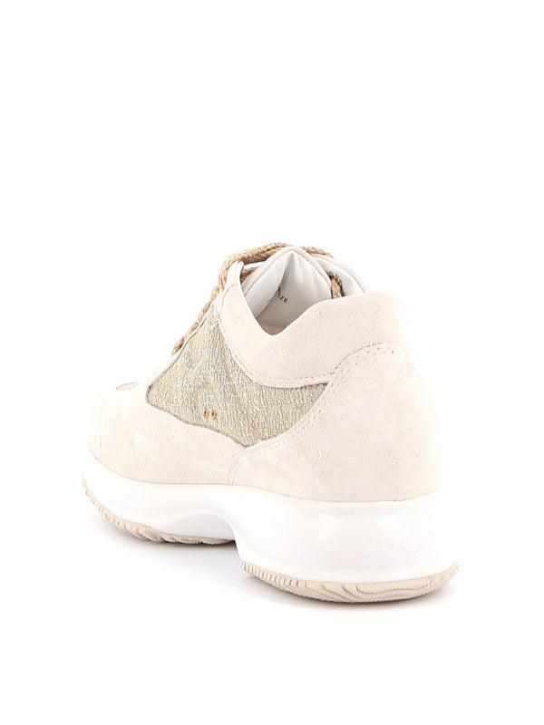 Hogan Sneakers interactive in tessuto lurex