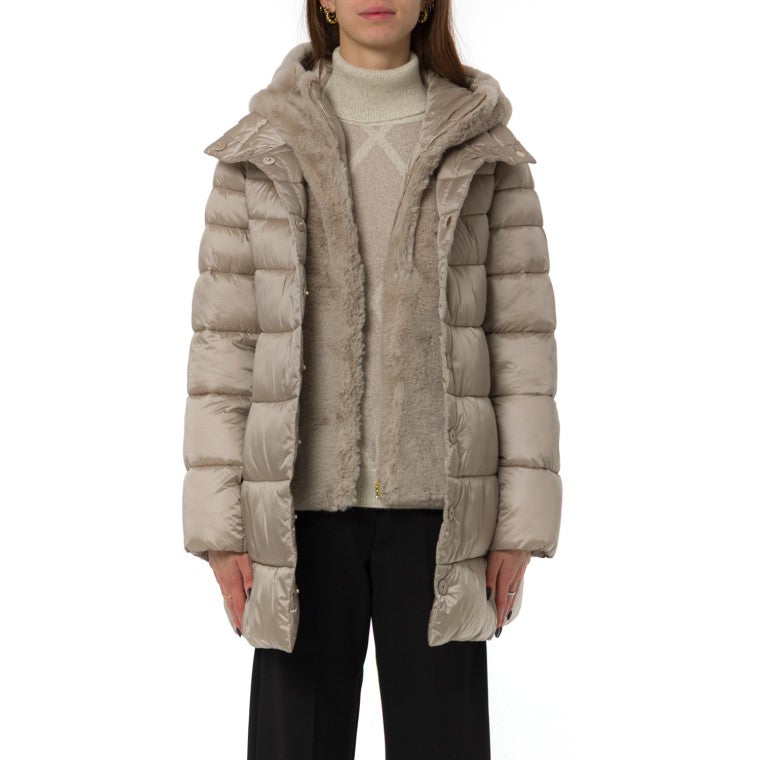 EMME MARELLA Piumino imbottito Emme Marella Toscana con ecopelliccia