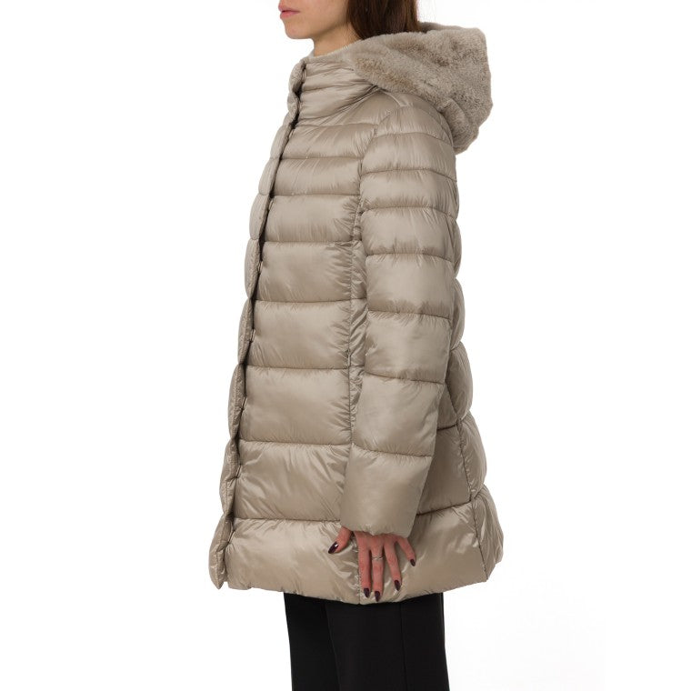 EMME MARELLA Piumino imbottito Emme Marella Toscana con ecopelliccia